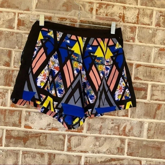 Fire Los Angeles Stained Glass Floral High Waisted Shorts - Picture 7 of 7